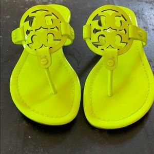 Tory Burch Miller Sandal, Neon Yellow